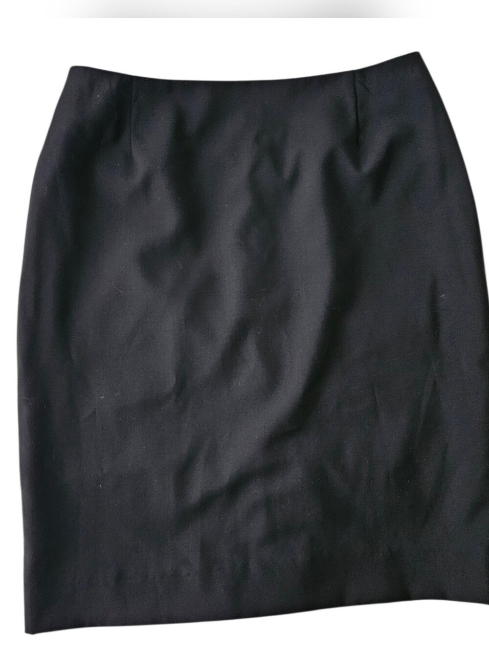 BOSS Vileah Black Virgin Wool Pencil Skirt | SZ 4